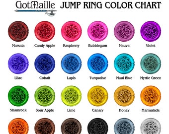 Jump Ring Size Chart