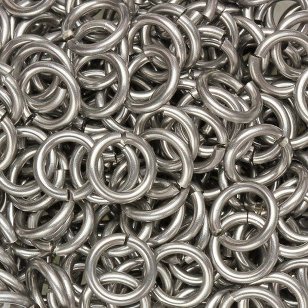 16-gauge Stainless Steel Jump Rings - 1oz - Choose Your Size!