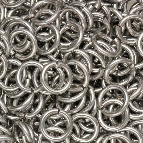 Weave Got Maille Anellini Per Armature – 5 Mm, Alluminio Anodizzato Verde Lime, 18 Gauge, 732 Pezzi