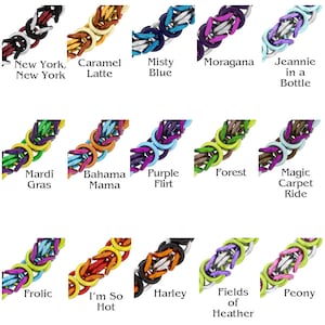 DIY Beginner Chainmaille Kit - Byzantine Chainmaille Bracelet Kit - 22 Color Combos to Choose From!
