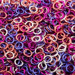 JUMP RINGS - 18-Gauge AWG Enameled Copper Jump Rings - Berry Me Mix - 1 Ounce - Pick Your Size!
