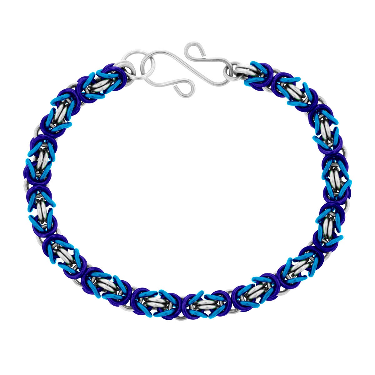 DIY Beginner Chainmaille Kit - Byzantine Chainmaille Bracelet Kit - 22 ...
