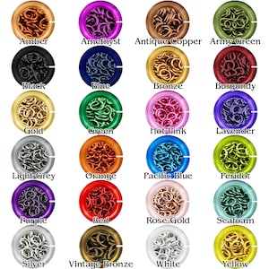 Chainmaille Jump Rings -  20g (AWG) Enameled Copper Jumprings - 1 Ounce - Pick Your Color and Size!