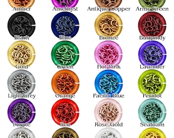 Chainmaille Jump Rings -  20g (AWG) Enameled Copper Jumprings - 1 Ounce - Pick Your Color and Size!