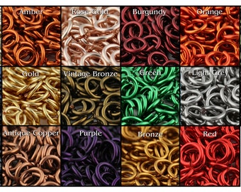 JUMP RINGS - 16-Gauge AWG 6mm Enameled Copper Jump Rings - 1 Ounce - Pick your color!