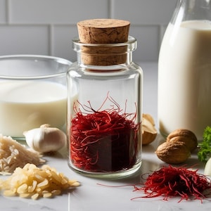 Premium Afghan Saffron Threads | Pure&Organic,Hand-Harvested in Glass Jar