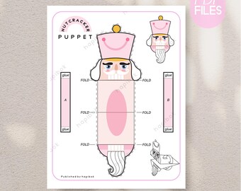 Nutcracker Puppet Cut & Paste Craft, Toy Soldier, Build your Own Snowman, Xmas Memory Game.