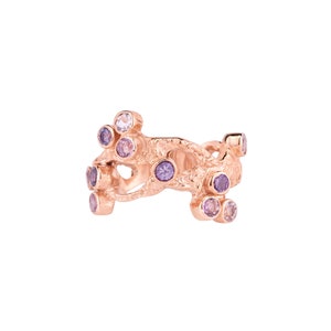 Solid Gold Cherry Blossom Ring Sakura Ring image 2