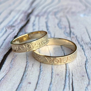 Handmade Solid Gold Divorce Ring | Etsy