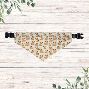 Pet Bandana Collar - Cartoon Dogs, Dog Bandana, Puppy Neckwear, Animal Print Neck Scarf, Pet Fashion Accessory