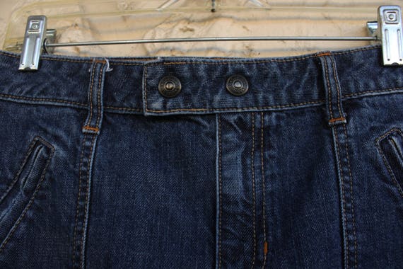 Vintage Gap Jeans Denim Skirt ~ Pockets and front… - image 3