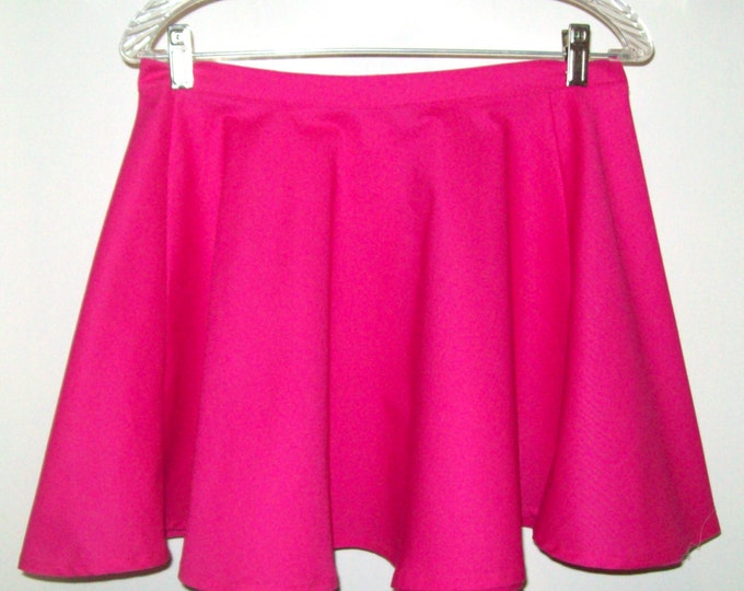 MINI Cotton Circle Skirt With Flat Waistband Many Color Etsy