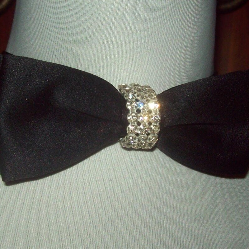 Rhinestone sequin Bow Tie main image 0