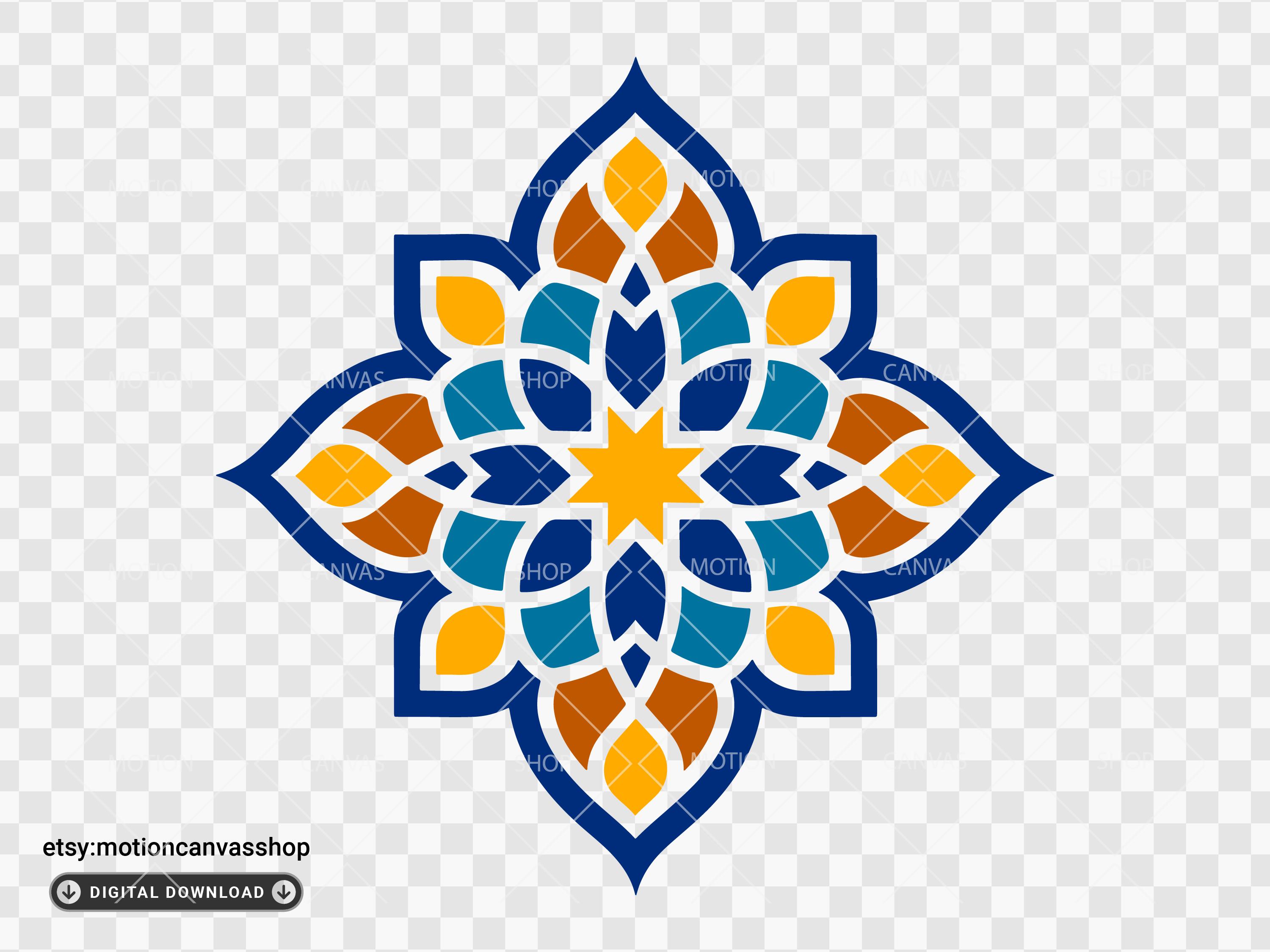 イスラム模様デザイン40選｜アラビア幾何学模様｜SVG、AI、PNG形式の