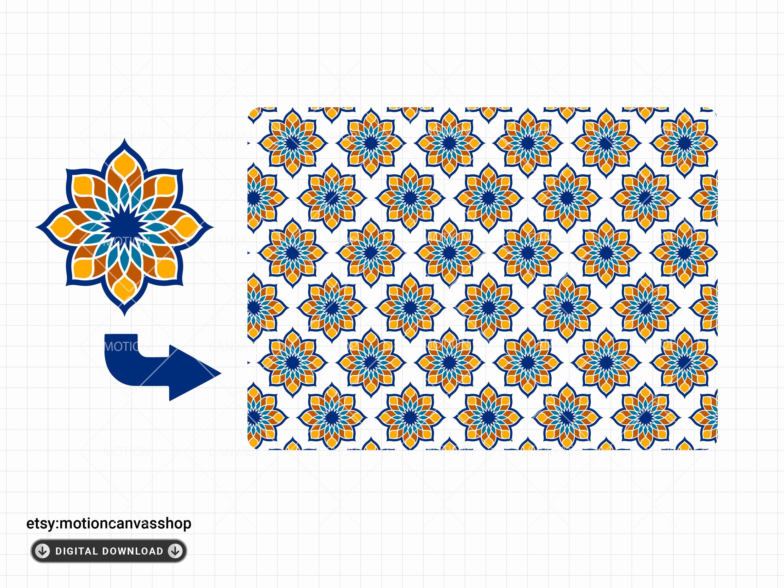 イスラム模様デザイン40選｜アラビア幾何学模様｜SVG、AI、PNG形式の