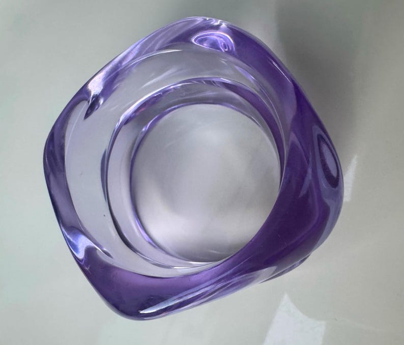Dinosaur Handmade Chunky Resin Bangles in Barbie Pink, Light Pink, Clear Purple or Sand Beige Purple