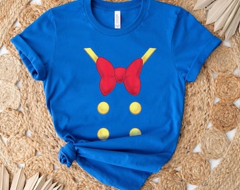 Chemise Disney Mickey et ses amis Donald Duck, cadeau vacances Disneyland, T-shirt unisexe, cadeau d'anniversaire, sweat à capuche, tee-shirt enfant adulte