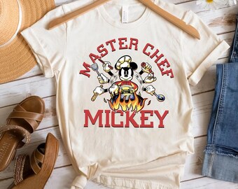 Disney Mickey And Friends Master Chef Mickey Mouse Retro Shirt, Magic Kingdom Trip Unisex T-shirt Family Birthday Gift Adult Kid Toddler Tee