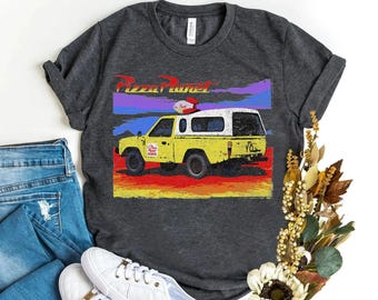 Koszulka Disney Pixar Toy Story Pizza Planet Truck w stylu retro, koszulka unisex Magic Kingdom z nadrukiem rodzinnym, prezent urodzinowy dla dorosłych i małych dzieci