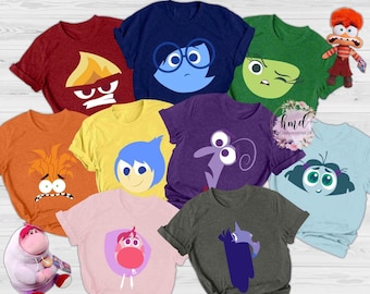 Koszulka Pixar Inside Out 2 Face Outline Family Matching Costume, Koszulka Disney Halloween Mickey's Not So Scary Party, Prezent na wycieczkę do Disneylandu w 2025 roku