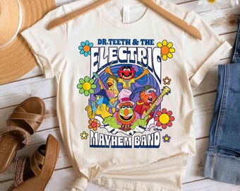 Doctor Teeth And The Electric Mayhem Rock Band Shirt, Disney Muppets Show Tee, WDW Magic Kingdom Disneyland Family Vacation Holiday Gift