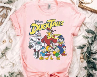 Disney DuckTales Characters Group Shot Shirt, Magic Kingdom Holiday WDW Trip Unisex T-shirt Family Birthday Gift Adult Kid Toddler Tee