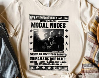 Star Wars The Cantina Band Poster Flyer Mos Eisley Graphic Shirt, Galaxy's Edge Unisex T-shirt Family Birthday Gift Adult Kid Toddler Tee