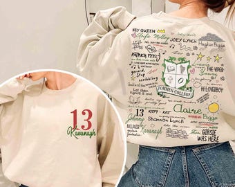 2-sided Boys of Tommen Shirt, Tommen College Shirt, Romance Book Shirt, Bookish Gift, Rugby Team Shirt, Tommen Print Shirt, Rugby College