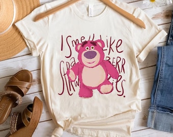 Disney Pixar Toy Story Lotso Bear Smells Like Strawberry Shirt, Magic Kingdom WDW Unisex T-shirt Family Birthday Gift Adult Kid Toddler Tee