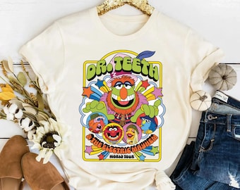 Dr. Teeth And The Electric Mayhem Shirt, Disney Die Muppets Zeigen Disneyland Reise Unisex T-Shirt Familie Geburtstagsgeschenk Erwachsenes Kind Kleinkind Tee