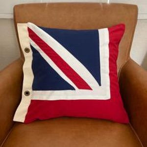 Handcrafted UK Flag Cushion Cover