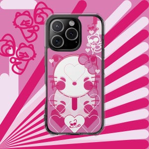 Decoden phone case, Hello kitty and Atomic cat, For Frutiger aero and Gyaru image 1