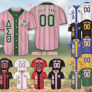 Camiseta de béisbol personalizada con nombre y número para hermandad, camiseta personalizada con letras griegas y colores para el día de la oferta, camiseta de regalo para hermanas de hermandad, camiseta Big Little