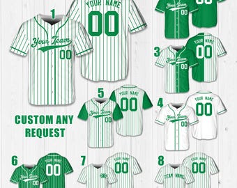 Personalized Name Number Baseball Jersey, Custom Any Colors Baseball Jersey Uniform, Sports Game Day Outfit For Kids & Adult Baseball Fans