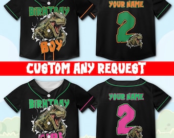 Personalized Monster Truck Are My Jam Birthday Baseball Jersey Custom Name Age Kids Party Shirt, Five Rocks Dirt Racing Family Pit Crew Gift
