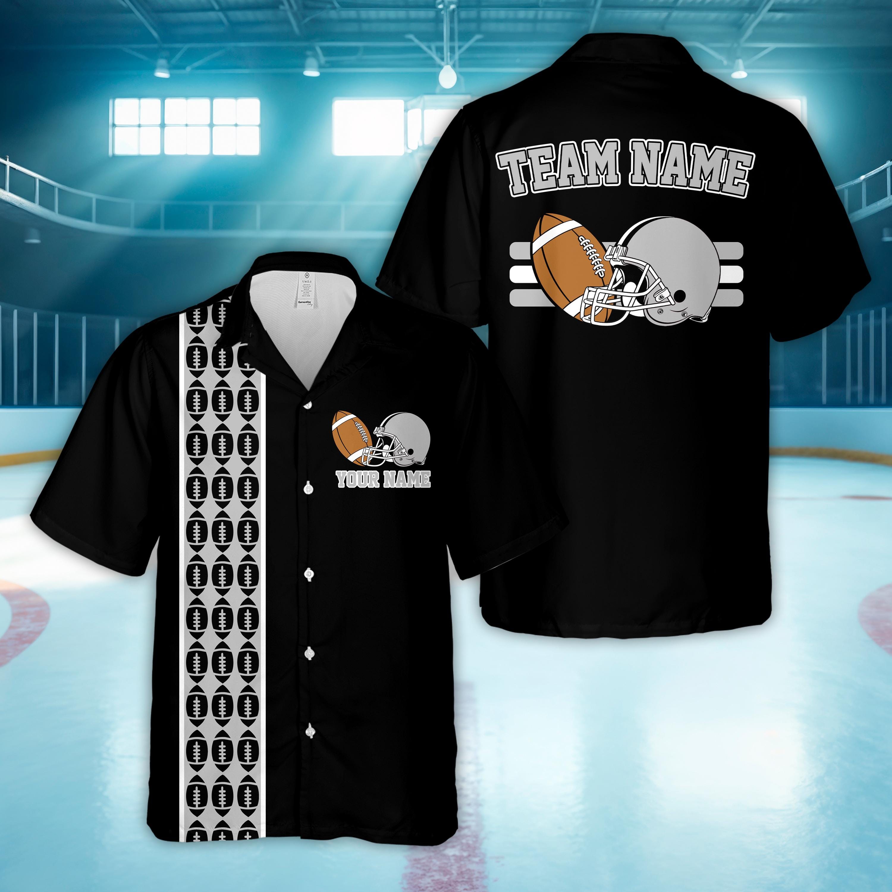 Custom Hawaiian Shirts For Men Short Sleeve Football Summer Name Number