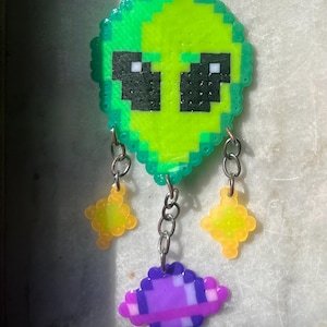 Alien Space Dangle Keychain