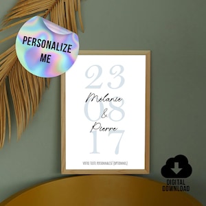 Póster personalizable de cita de pareja, póster para pareja, póster de San Valentín, idea de regalo para pareja, regalos para pareja, cita de aniversario de pareja