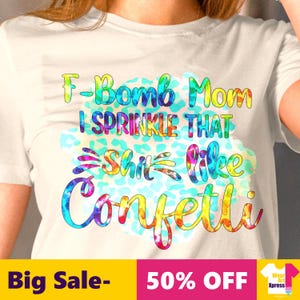 Mamá con bomba F, Día de la Madre PNG, Esparzo esa mierda como confeti, patrón con temática de letras PNG, Mamá Flor PNG, Regalo para mamá PNG, Tía, Nana, Mimi