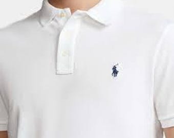 Maglietta RL Polo da uomo con logo premium, maglietta in cotone a rete