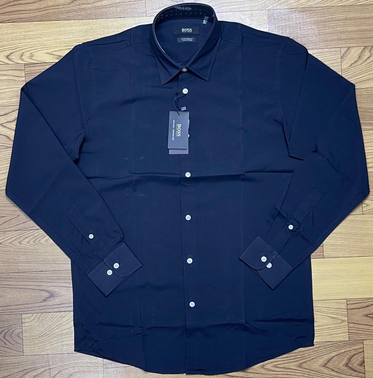 Chemise Vintage Homme Taille L - Noire Motif Géométrique Viscose - RT13