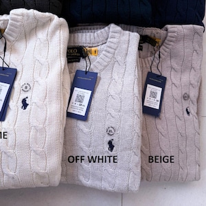 Sudadera con cuello de cable y punto gofre de Ralph Lauren para hombre