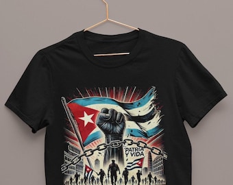 Patria T-Shirt | Cuba Libre Freiheit Shirt | Anti Diktatur Vaterländisches Geschenk