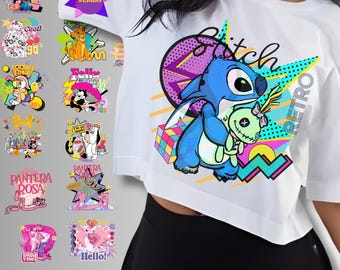 Clip art Edition 2 - Retro Designs of Iconic 90s Cartoons! Bundle x41 Classic TV Cartoons / PNG for T-shirts, mugs, and more.