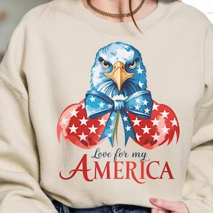 Design comemorativo retrô Eagle Estados Unidos 4 de julho. Perfeito para sublimação, impressão DTF em camisetas, feliz americano
