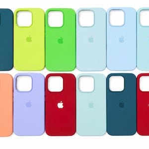 Iphone 16 pro Hülle pastel capa Minimalist Liquid Silicone iPhone Case Iphone | Clean Aesthetic Protective Cover Iphone | Modern Elegant Sof