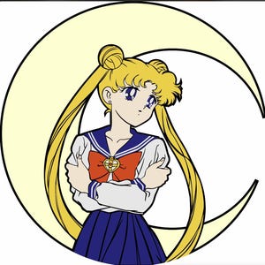 Girl SVG, Layered Design Anime, Laser Cut Anime, Anime Gift, Mandala Cartoon, Christmas Gift, Paper Cut