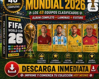 kit Imprimible Álbum Mundial 2026 en PDF