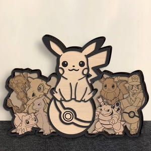 Mehrschichtige Laserschnittdateien - 7-Schicht-Kunstwerk für Glowforge - SVG - PDF