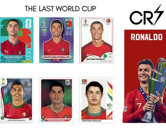 A Última Copa do Mundo de Cristiano Ronaldo | 8 Fotos Colecionáveis do CR7 das Copas do Mundo de 2006 a 2026 | Arte Digital em PDF para Impressão